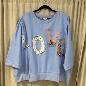 Blue Love Top - Easel
